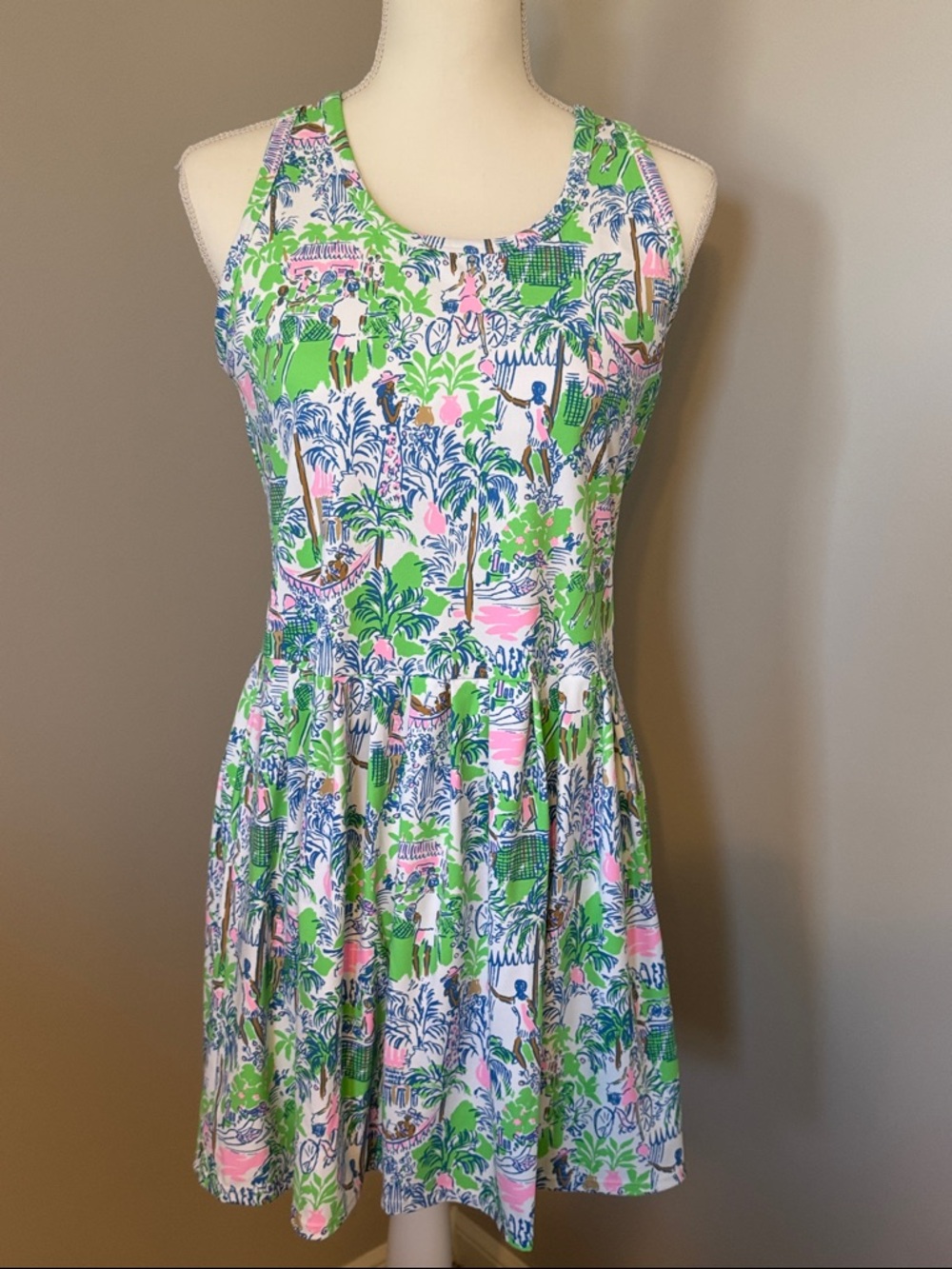 Lilly Pultizer Luxletic Punta Cana Active Dress UPF 50+, Serving It Up